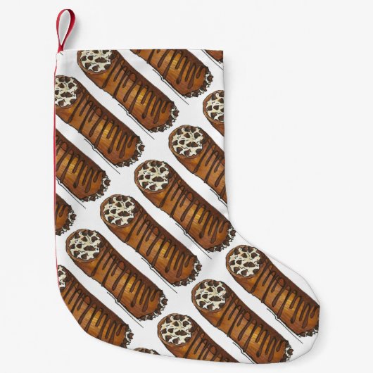 Italienische Konditorei Cannoli Kleiner Weihnachtsstrumpf (Vorderseite)