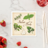 Italienische Kräuter Napkins Serviette (Beispiel)