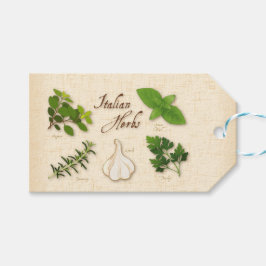 Italienische Kräutermarken Geschenkanhänger