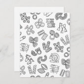 Italienische Küche Authentisches italienisches Ris Feiertagskarte (Vorne/Hinten)