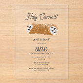 Italienische Küche Cannoli Desserts Geburtstag The Acryleinladungen (Vorderseite)