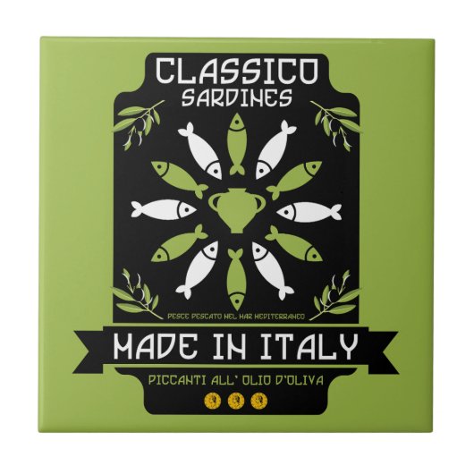 Italienische Küche Fliese (Vorderseite)