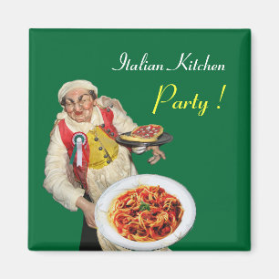 ITALIENISCHE KÜCHE ,grün Magnet