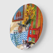 ITALIENISCHE KÜCHE IN FLORENZ GROßE WANDUHR (Winkel)