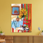 ITALIENISCHE KÜCHE IN FLORENZ LEINWANDDRUCK (Insitu (Wohnzimmer))