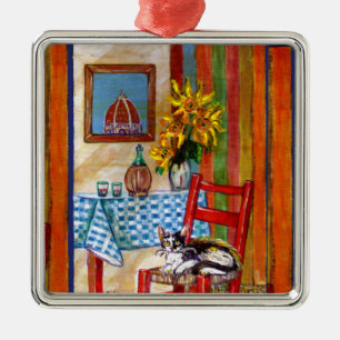 ITALIENISCHE KÜCHE IN FLORENZ ORNAMENT AUS METALL