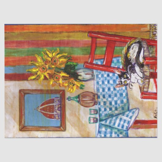 ITALIENISCHE KÜCHE IN FLORENZ SEIDENPAPIER (Vorderseite)