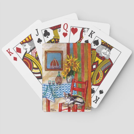 ITALIENISCHE KÜCHE IN FLORENZ SPIELKARTEN (Rückseite)