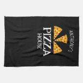 Italienische Küche individuelle Name Pizzeria Pizz Geschirrtuch (Horizontal)