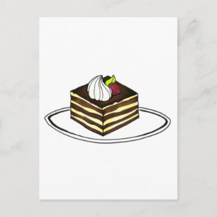 Italienische Küche Klassisches Tiramisu Bäckerei D Postkarte