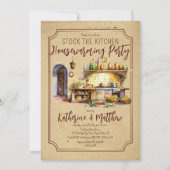 Italienische Küche Lagerfeuer Küchenherd Einladung (Vorderseite)