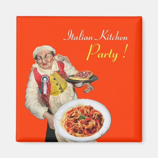 ITALIENISCHE KÜCHE, Orange Magnet (Vorne)