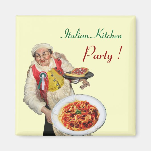 ITALIENISCHE KÜCHE, Sahne Magnet (Vorne)