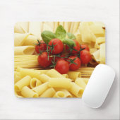 Italienische Küche. Teigwaren und Tomaten. Mousepad (Mit Mouse)