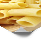 Italienische Küche. Teigwaren und Tomaten. Poster (Ecke)