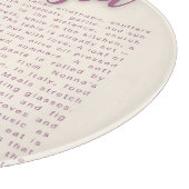 Italienische Küche Wand Kunst | "Mangia" - Lebensm Schneidebrett (Ecke)