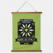 Italienische Küche Wandteppich Mit Holzrahmen (Vorderseite)