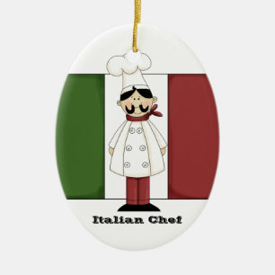 Italienische Küchen-Verzierung des Kochs-#6 Keramikornament