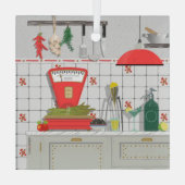 italienische Küchendekoration Ornament Aus Glas (Rückseite)