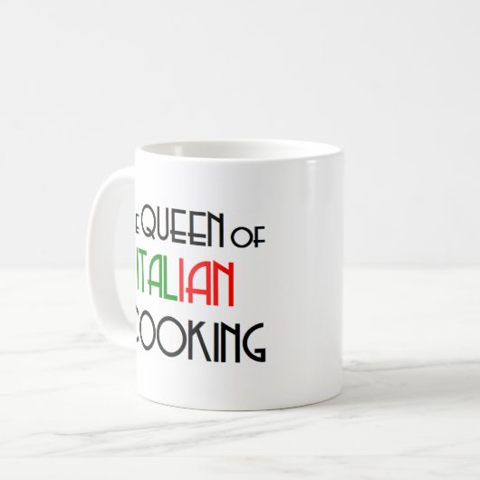 italienische Küchenkönigin Kaffeetasse (Vorderseite Links)