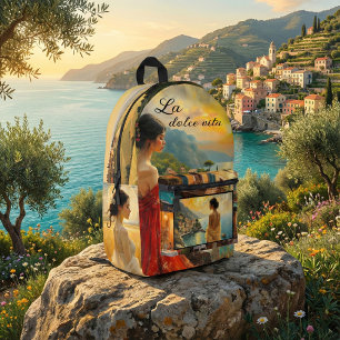 Italienische Kunst Romantisch Weiblich Bedruckter Rucksack