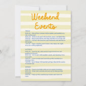 Italienische Küste Bachelorette Wochenende Einladung (Rückseite)