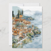 Italienische Küste Bachelorette Wochenende Einladung (Rückseite)