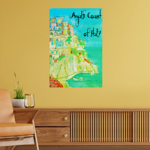 Italienische Küste Italien Wanddekoration 11" x 14 Poster