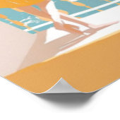 Italienische Küstenstadt Poster (Ecke)