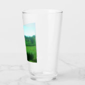 Italienische Landschaft Glas (Links)