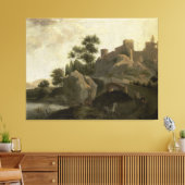 Italienische Landschaft, J.G. Schieblius, 1680 - 1 Leinwanddruck (Insitu (Wohnzimmer))