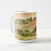 Italienische Landschaft Landschaftlich Italien Was Kaffeetasse (Vorderseite Links)