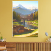 Italienische Landschaft Leinwanddruck (Insitu (Wohnzimmer))