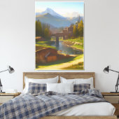 Italienische Landschaft Leinwanddruck (Insitu (Schlafzimmer))