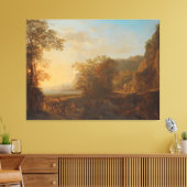 Italienische Landschaft mit Blick auf den Hafen, J Leinwanddruck (Insitu (Wohnzimmer))