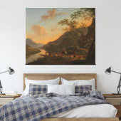 Italienische Landschaft mit Ferry, Jan Beide, c. 1 Leinwanddruck (Insitu (Schlafzimmer))