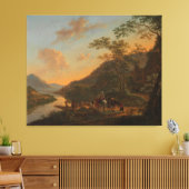 Italienische Landschaft mit Ferry, Jan Beide, c. 1 Leinwanddruck (Insitu (Wohnzimmer))