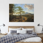 Italienische Landschaft mit Herdsmen, Willem de He Leinwanddruck (Insitu (Schlafzimmer))