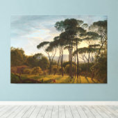 Italienische Landschaft mit Pinien, Hendrik Leinwanddruck (Insitu (Holzboden))
