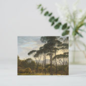 Italienische Landschaft mit Pinien Postkarte (Stehend Vorderseite)