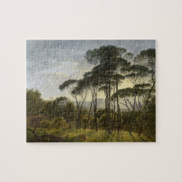 Italienische Landschaft mit Pinienbäumen (Voogd) Puzzle