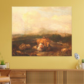 Italienische Landschaft mit Rindern, Nicolaes van Leinwanddruck (Insitu (Wohnzimmer))