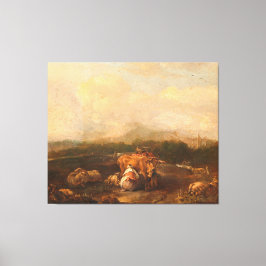 Italienische Landschaft mit Rindern, Nicolaes van  Leinwanddruck