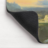 Italienische Landschaft mit Ruinen Mousepad (Ecke)
