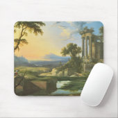 Italienische Landschaft mit Ruinen Mousepad (Mit Mouse)