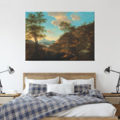 Italienische Landschaft mit Verfasser der Stellung Leinwanddruck (Insitu (Schlafzimmer))