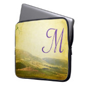 Italienische Landschaft Monogram 15" Laptop Case (Vorderseite Links)