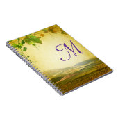 Italienische Landschaft Monogramm erste Anmerkung Notizblock (Rechte Seite)