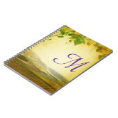 Italienische Landschaft Monogramm erste Anmerkung Notizblock (Linke Seite)