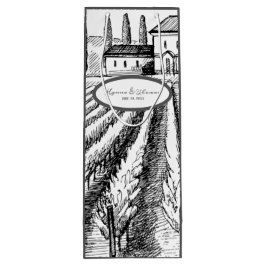 Italienische Landschaft Vintag Weinberg Hochzeit Geschenktüte Für Weinflaschen
